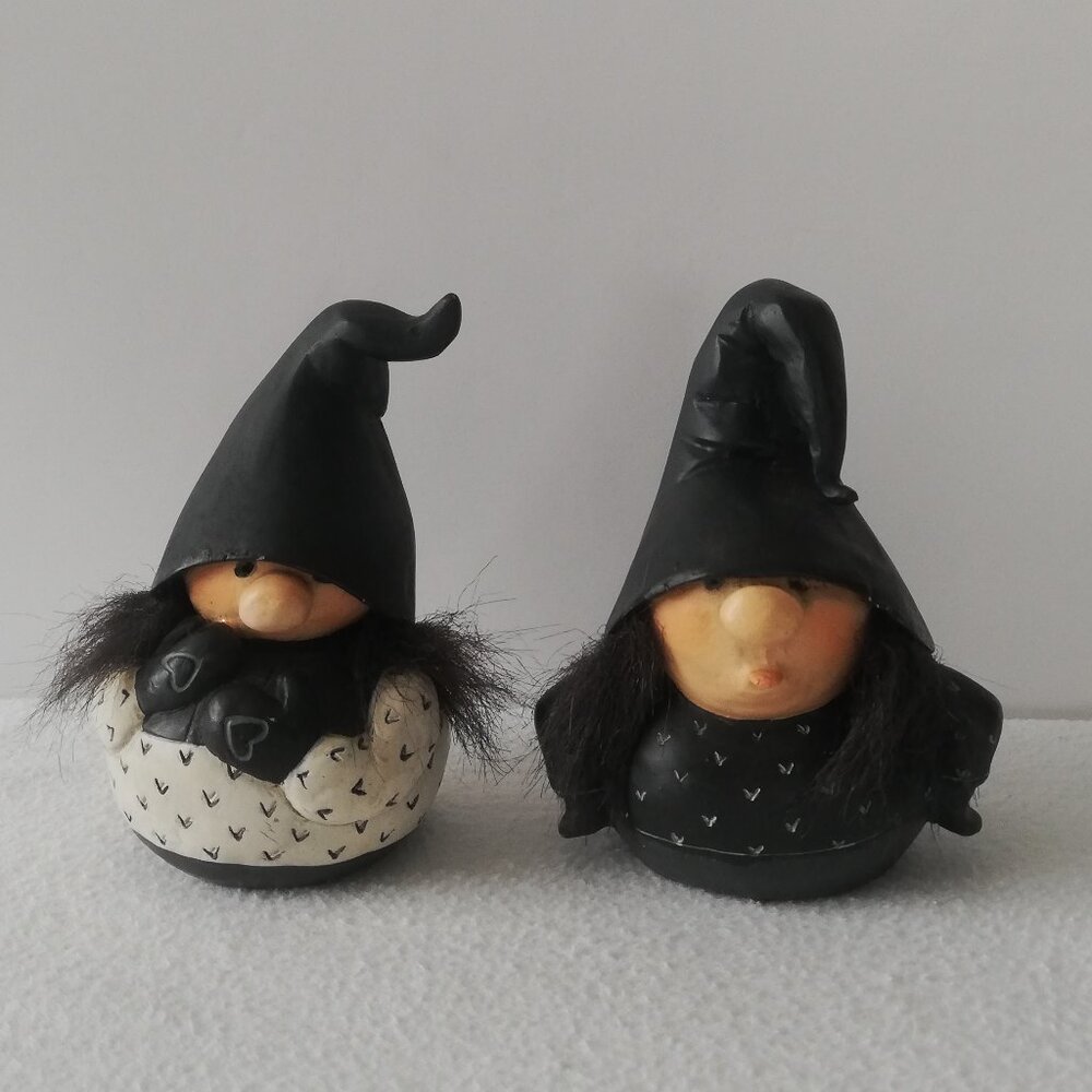 Vintage Candy Design Norway Gnome Figurines Set – Scandinavian Nisse Tomte Pair